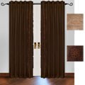 Embroidered Satin Floral Curtain Panel Pair (54 in. x 86 in.)