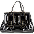 Fendi Large Patent 'B.Fendi' Buckle Bag