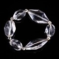 R.J. Graziano Clear Oval Lucite Stretch Bracelet