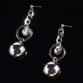 R.J. Graziano Silvertone Ball Drop Earrings