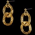 R.J. Graziano Goldtone Mesh Link Earrings