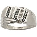 10K Gold 1/5ct TDW White and Black Diamond Ring