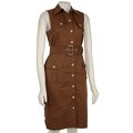 Spense Women's Sleeveless Trench Shirtdress