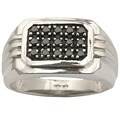 10k White Gold 1/3ct TDW Black Diamond Ring