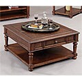 Leather Top Sqaure Cocktail Table