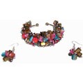'Prismatic' Bracelet and Earring Set (Colombia)