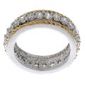 CZ Sterling Silver Two-tone Ring