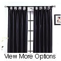 Faux Leather Metro Tab Top Curtain Panel Pair (84 in.)