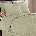 Silk Lattice Champagne 4-piece Comforter Set