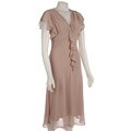 Karin Stevens Women's Flutter Sleeve Dress