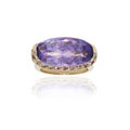 18k Gold over Sterling Silver Amethyst Ring