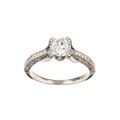 Tacori Platinum CZ and 2/5ct TDW Diamond Engagement Ring (G, VS)
