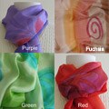 Hand-dyed Silk Scarf (India)
