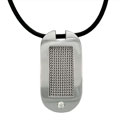 Diamante di Uomo Steel Dog Tag Necklace