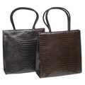 Portolano Large Crocco Print Leather Tote
