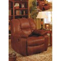 Brown Microfiber Rocking Recliner