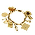 14k Yellow Gold Charm Bracelet