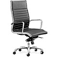 Tokyo Black Steel/ Leatherette Office Chair