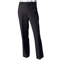Domani Men's Charcoal Flat Wool Pants