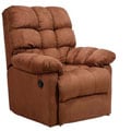 Wall Hugger Dark Brown Microfiber Recliner Theater Chair