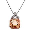 SS Champagne and Clear CZ Fashion Pendant