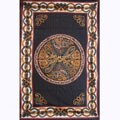 Hand-woven Bedspread Celtic Pattern (India)