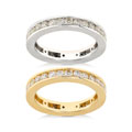14k Gold 1ct Diamond Channel Set Eternity Ring (H-I, I1)