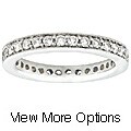 14k Gold 1 ct TDW Round Diamond Eternity Band (H-J, I1)