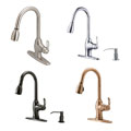 Fontaine Chrome Kitchen Pulldown Faucet with Soap Dispenser