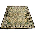 Pak-Persian William Morris Black/ Grey Rug (10'2 x 13'4)