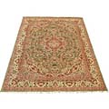 Pak-Persian Kashan Green/ Ivory Rug (10' x 14'6)