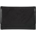 Prada Women's Logo Jacquard Canvas Tri-fold Wallet