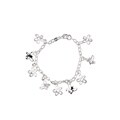 Sterling Silver Flower and Butterfly Bracelet