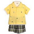 BT Kids Infant Boy's Yellow Polo Shirt and Pants set