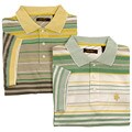 Reserve Men's Striped Pique Polo Shirt