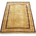 Turkish Gabbeh Wool Gold/ Brown Rug (6'6 x 9'2)