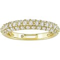 10k Yellow Gold White Sapphire Ring