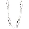 Sterling Silver Twisted Stations Necklace