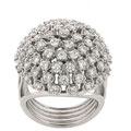 Sterling Silver Dome Prong-set CZ Ring
