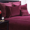 Soft Velvet Merlot Duvet Cover Set