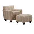 Park Avenue Mocha Arm Chair and Ottoman