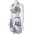 Y Apparel Multi-print Halter Top Dress