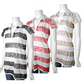 LinQ Los Angeles Women's Stripe V-neck Shirt