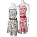 Cassee Collection Women's Drop Waist Floral Dress