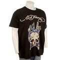 Ed Hardy Men's Flaming Skull Short-sleeve T-shirt