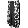Adi Designs S. Max Women's Black/ White Flare Skirt
