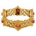 18k Yellow Gold and Ruby Estate Bracelet
