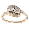 14k Yellow Gold Old Mine 7/8ct TDW Diamond Ring (L, I2)