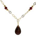 Murano glass Red Teardrop Necklace
