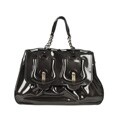 Fendi Dark Brown Patent Leather Bag